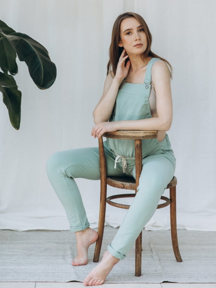 MOTHER NATURE mint maternity dungarees