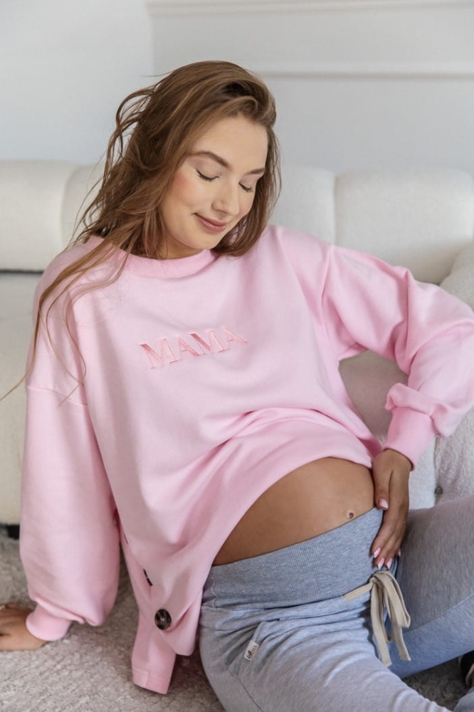 Bluza ciążowa i do karmienia CANDY LATTE różowa 