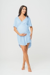 GOODNIGHT KISS maternity nightgown blue 