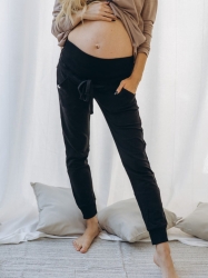 Pregnancy pants NEVER WALK ALONE black