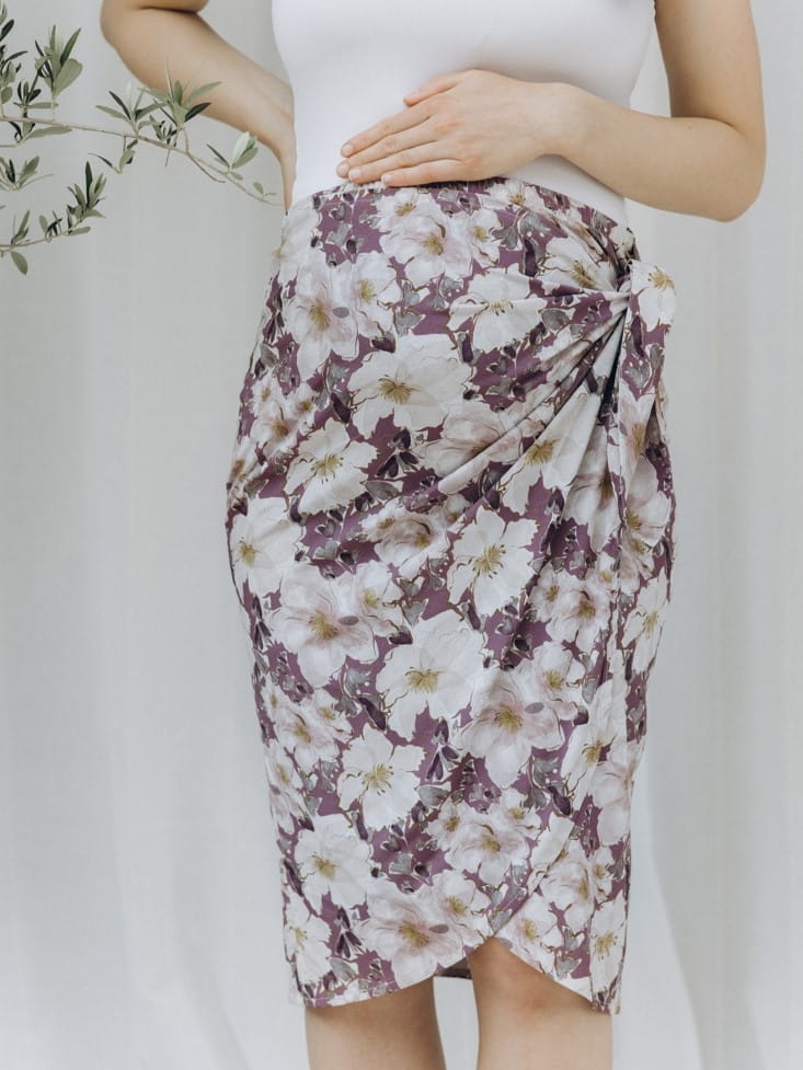 LATTE MAMA maternity skirt coffee (1)
