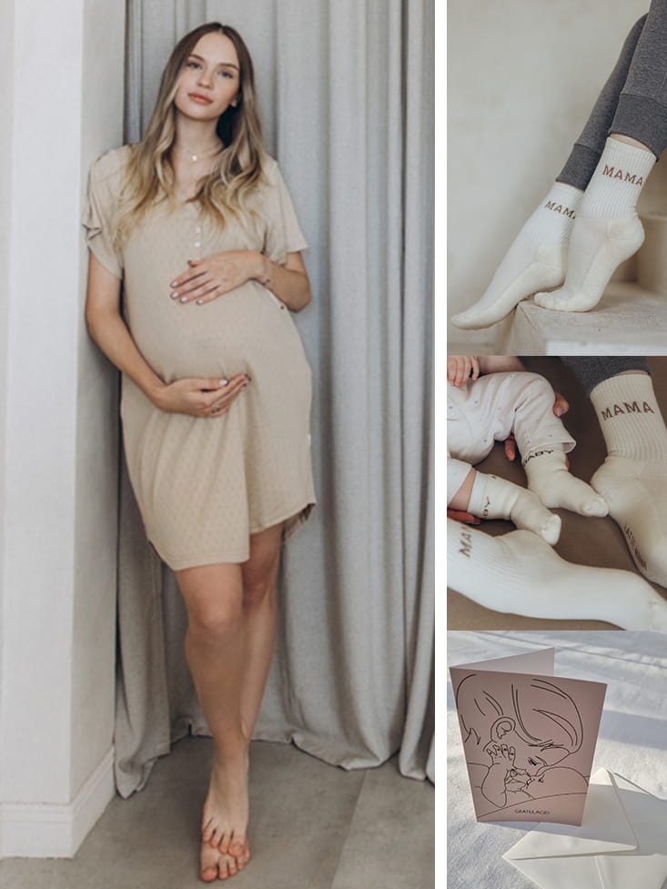 Zestaw prezentowy dla mamy WITAJ beżowy