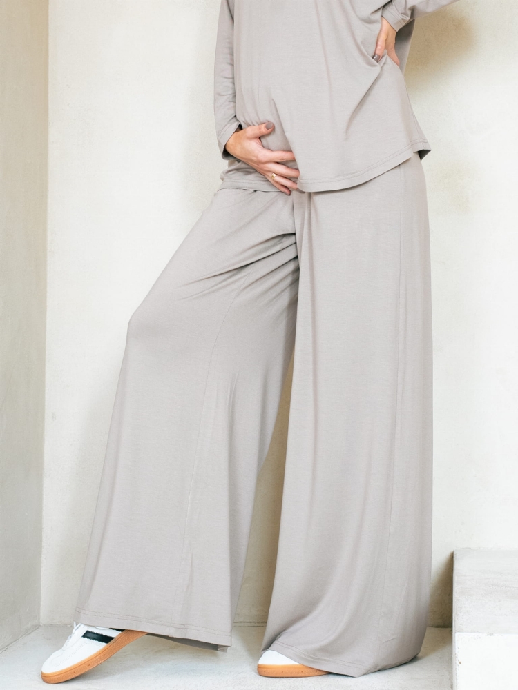 Spodnie ciążowe MOCHA beżowe 