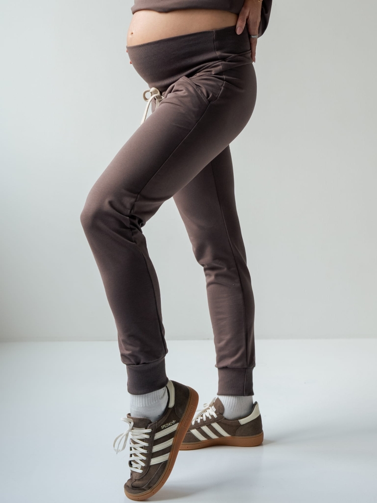 Těhotenské kalhoty NEVER WALK ALONE černé (1)