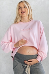 Bluza ciążowa i do karmienia CANDY LATTE różowa 