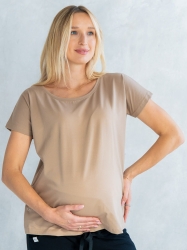 T-shirt do karmienia oversize kawa