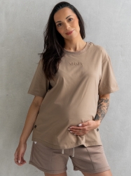 T-Shirt ciążowy i do karmienia CAPUCCINO