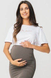 Oh, BOY! pregnancy t-shirt white